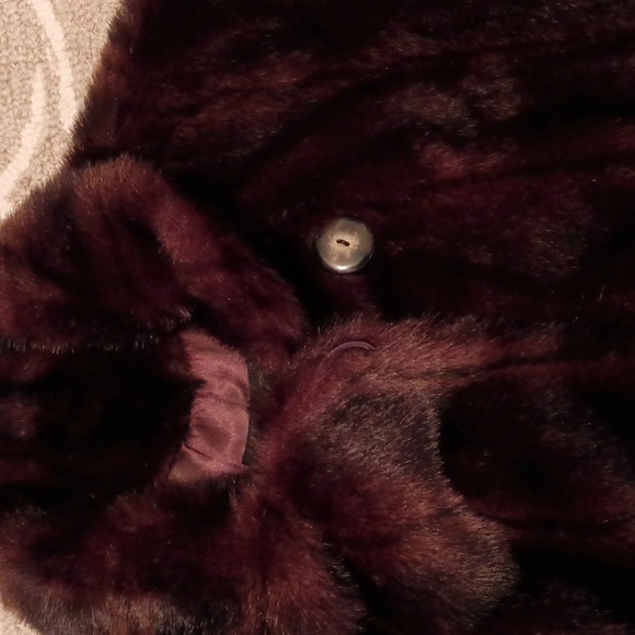 Dennis Basso Faux Fur Mink Coat - Picture 6 of 6